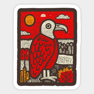 Patient Vulture | Southwestern Desert Gothic Sticker